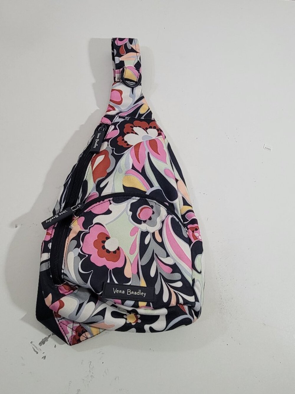 Vera Bradley Mod Paisley Essential Sling Backpack Multicolor Adjustable Strap